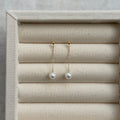 Pearl Chain Drop Earrings