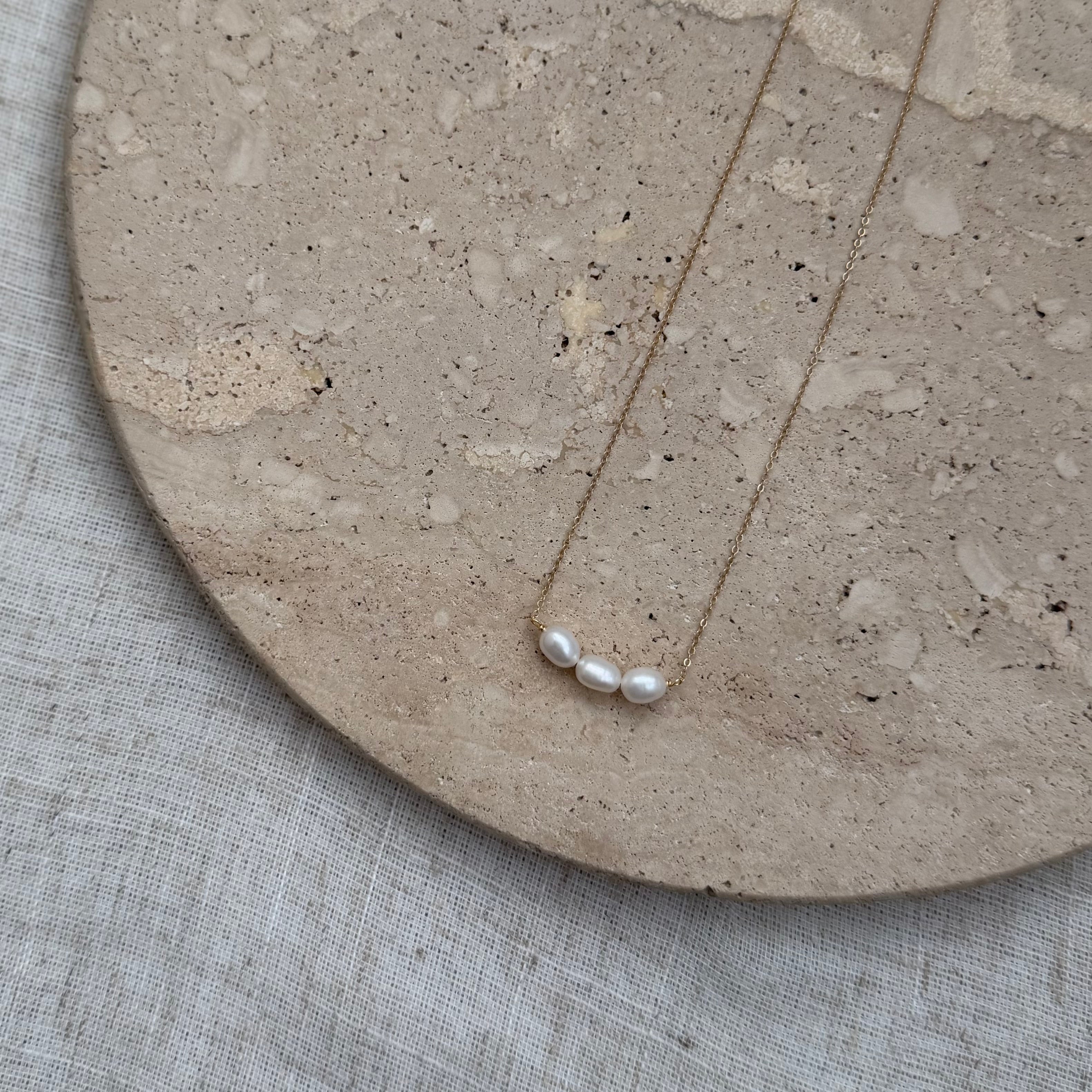 Freshwater Pearl Trio Necklace