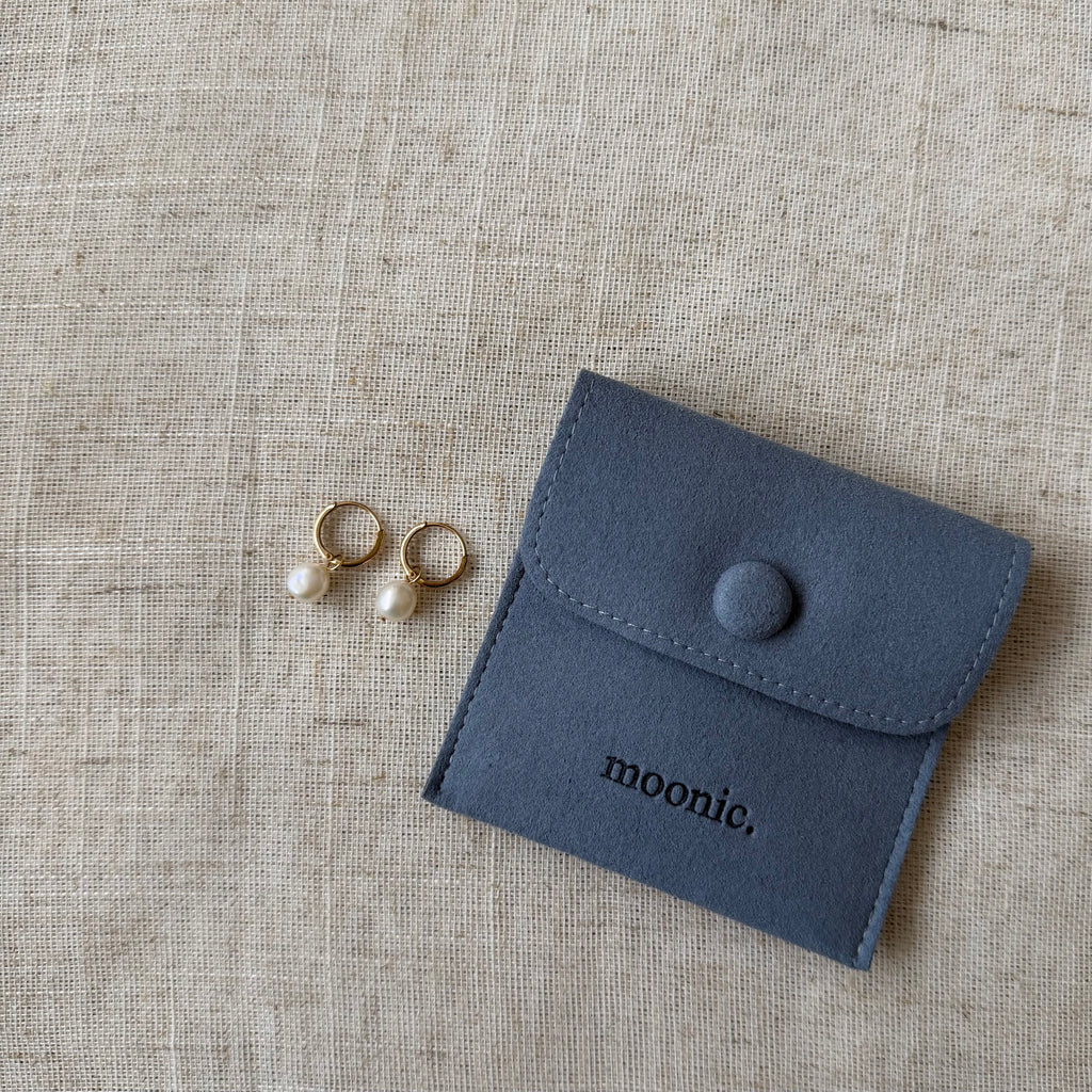 Pearl Huggie Earrings