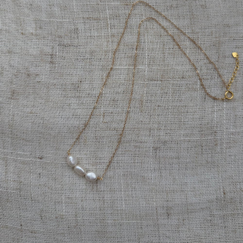 Freshwater Pearl Trio Necklace