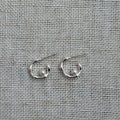 Sculpted Pearl Hoops