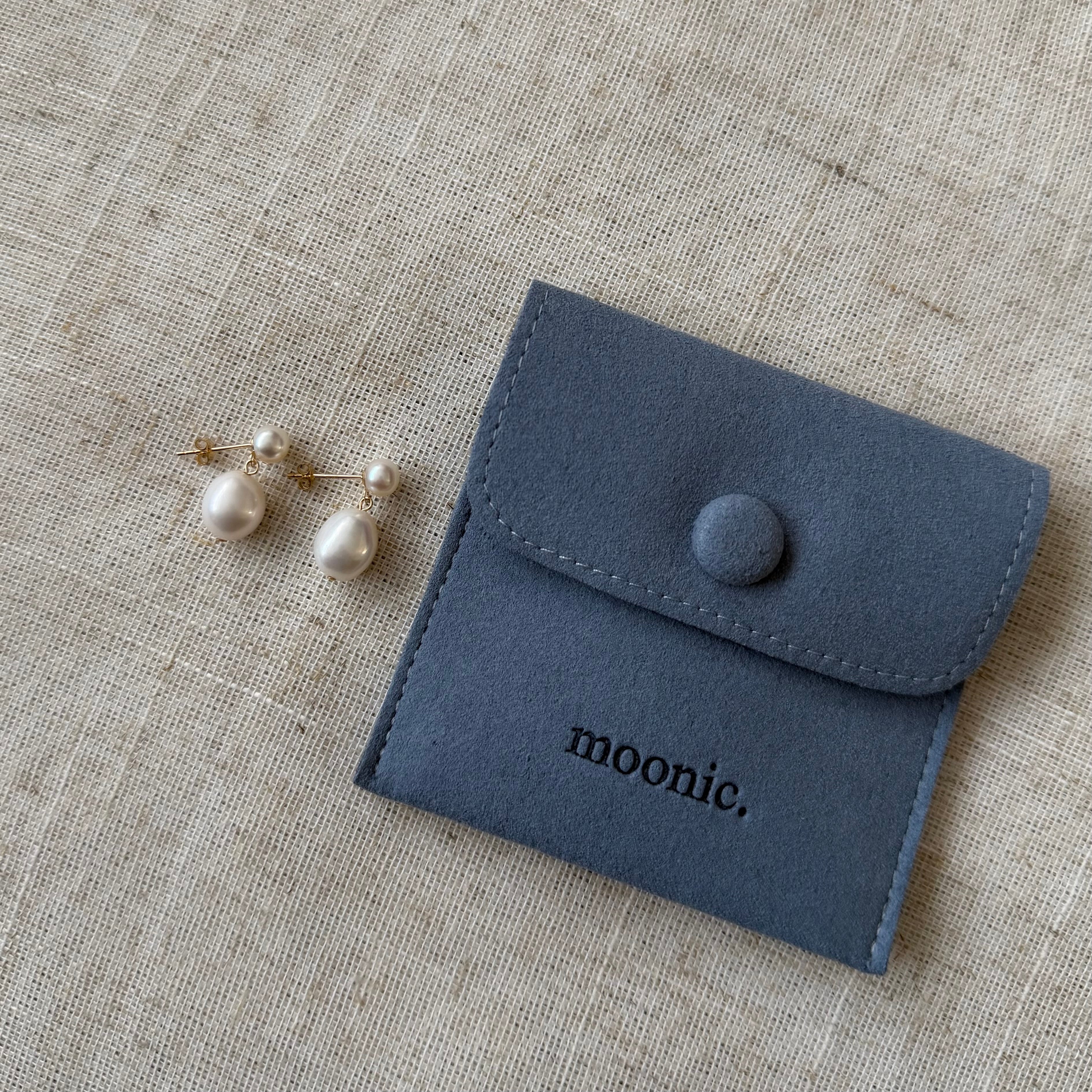 Baroque Pearl Drop Stud Earrings