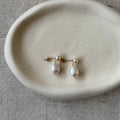 Baroque Pearl Drop Stud Earrings