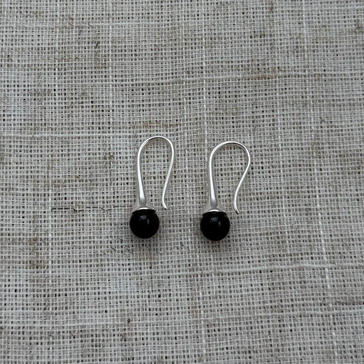 Black Onyx Drop Earrings